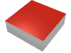 Lego Tile 1 x 1 with Scala Red Top Print