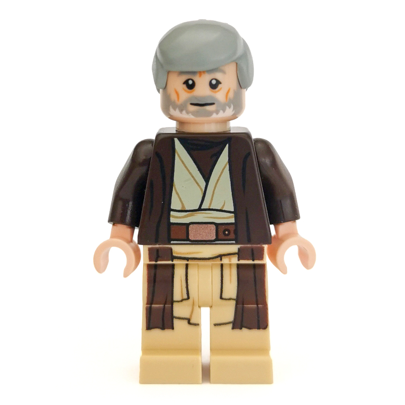 Lego Obi-Wan Kenobi, Old, Long Dark Brown Robe
