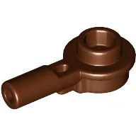Plate Special Round 1 x 1 with Hollow Stud and Horizontal Bar 1L / Reddish Brown