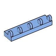 Hinge Tile 1 x 4 / Medium Blue