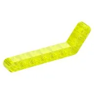 Technic Beam 1 x 9 Bent (7 - 3) Thick / Trans-Neon Green