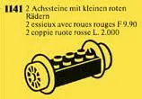 Wheel Bricks with Small Red Train Wheels