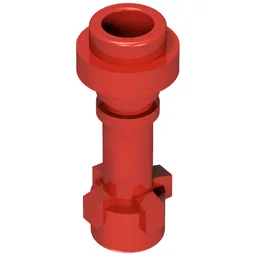 Weapon Lightsaber Hilt with Bottom Ring / Red