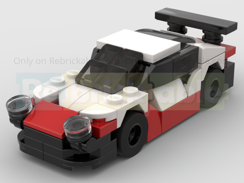 Lego Porsche 911 RSR GTE Racing Car - Half Speed Champions Scale