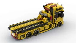 Lego flatbed car trailer