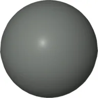 Ball, Hard Plastic, 51mm (approx. 6 studs diameter) / Dark Gray