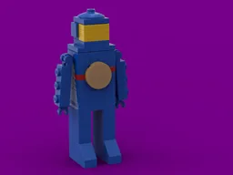 Blue Classic Space Guy - Brickfigure