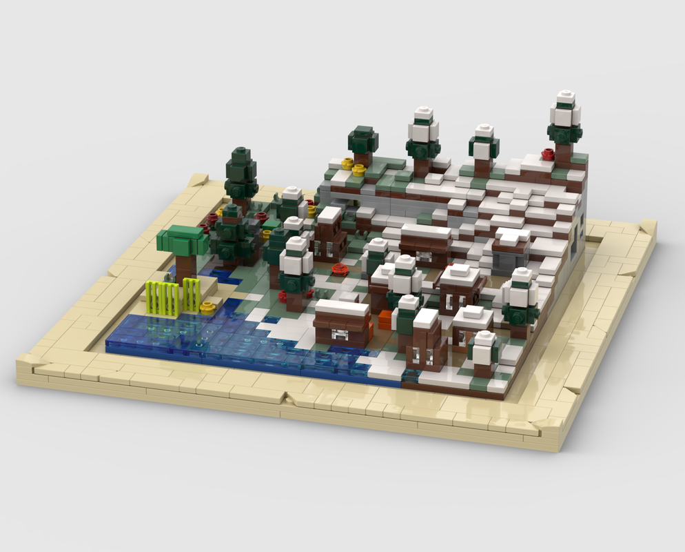 Lego 4x4 Micro Village with Map Base 2