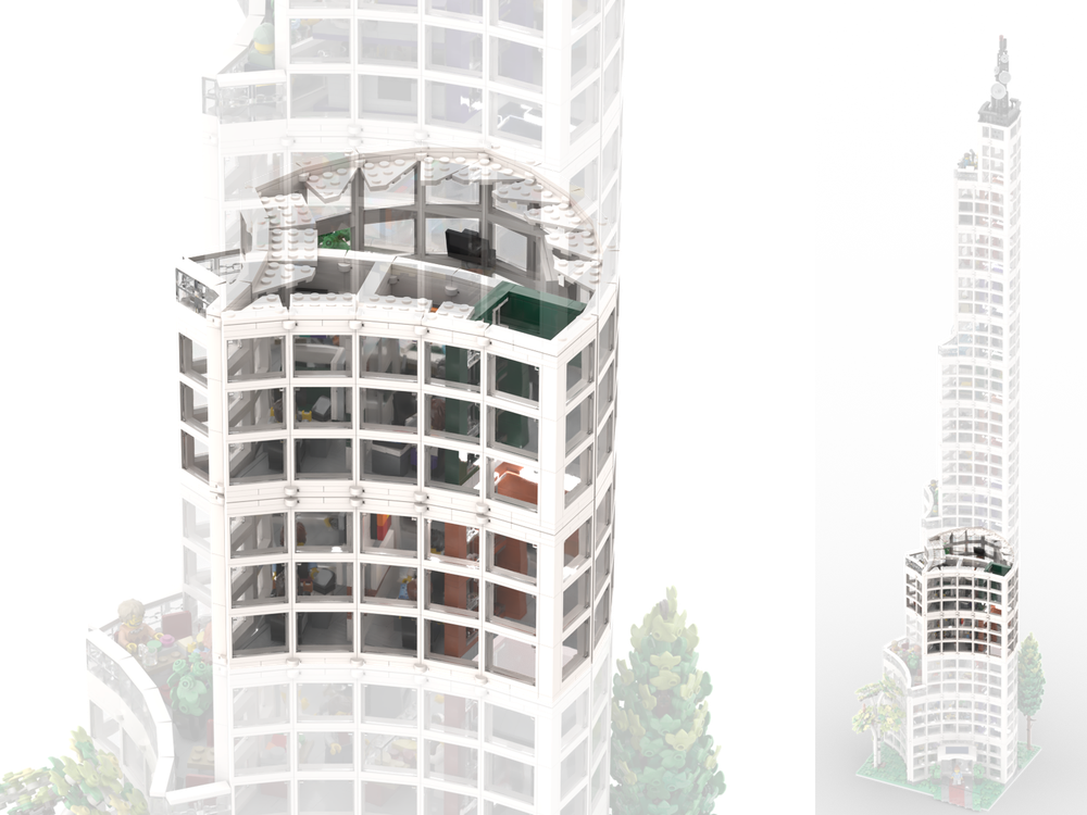 Lego Brickman Tower: Private Offices & Conference Room (3⁄9)