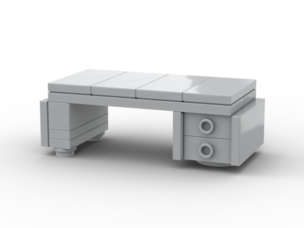 Lego Desk - Minifig Scaled