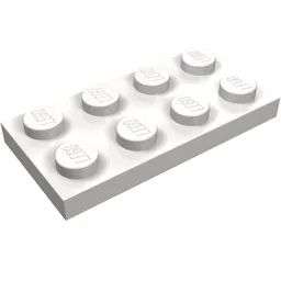 Plate 2 x 4 / Very Light Bluish Gray