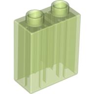 Lego Duplo Brick 1 x 2 x 2 / Trans-Light Bright Green