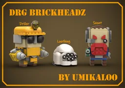 DRG Brickheadz: Scout, Driller, and Lootbug