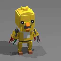 Bricheadz: Fnaf 2: Withered: W.Chica (2.0)