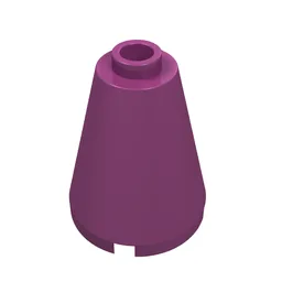 Cone 2 x 2 x 2, Open Stud / Magenta
