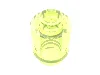 Brick Round 1 x 1 Open Stud / Trans-Bright Green