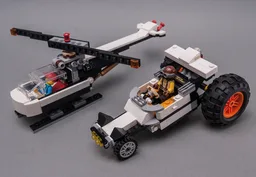 31104 Helicopter vs. Buggy race