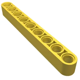 Technic Beam 1 x 9 Thick / Yellow