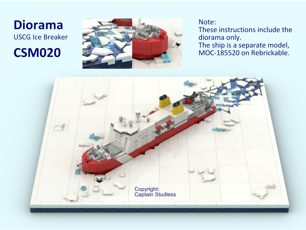 Lego Diorama - USCG Ice Breaker - CSM020