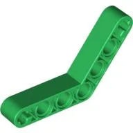Technic Beam 1 x 7 Bent (4 - 4) Thick / Green