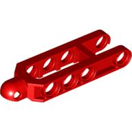 Lego Technic Steering Arm 6.5 x 2 with Towball Socket Rounded, Chamfered / Red