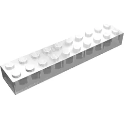 Brick 2 x 10 / Trans-Clear