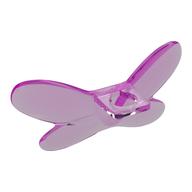 Lego Minifig Neckwear Wings Fairy / Trans-Dark Pink