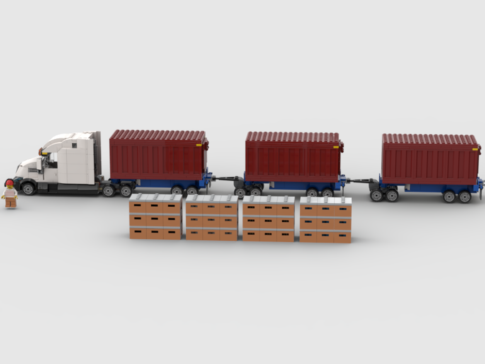 Lego Sea-land truck (triple unit)