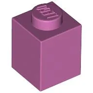 Brick 1 x 1 / Medium Dark Pink