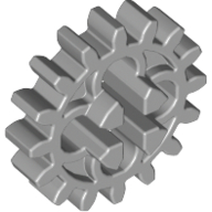 Lego Technic Gear 16 Tooth with Round Holes [Old Style] / Light Bluish Gray
