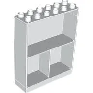 Duplo Building Wall 2 x 6 x 6 with 3 Cupboards / White