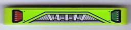 Technic, Liftarm Thick 1 x 7 with Green and Red Lights and Silver Grille Pattern (Sticker) - Set 8899