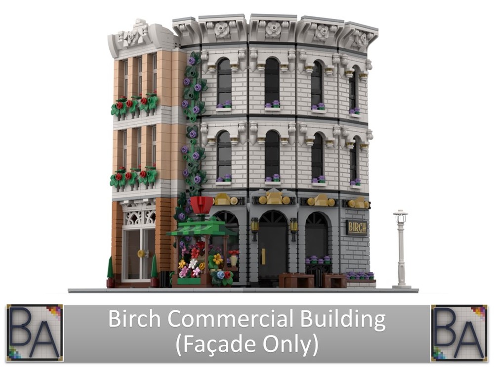 Lego Birch Commercial Bldg (Facade Only)
