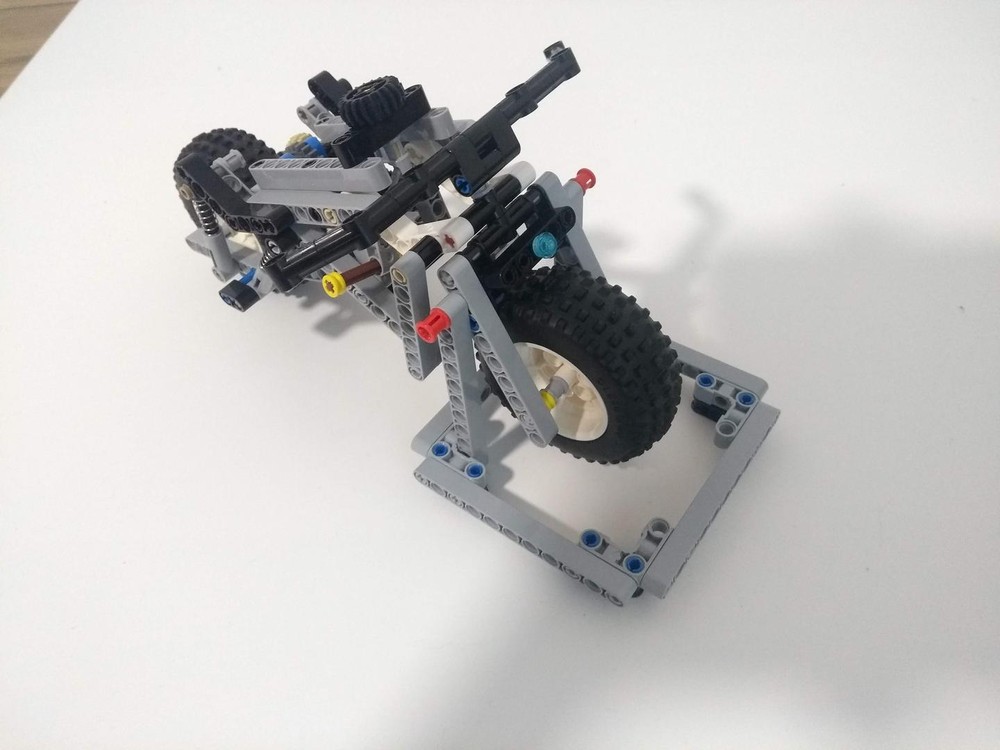 Lego Motorcycle With Adjustable Suspension