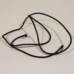 String Cord Medium Thickness 35cm / Black