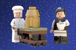 Polar Express Hot Chocolate Cart