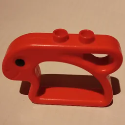 Duplo Rattle Rabbit with Eyes Print