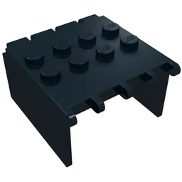 Windscreen 4 x 4 x 2 Canopy Extender, Hinge / Black