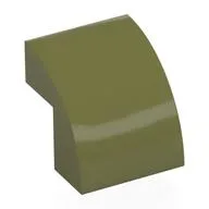 Brick Curved 2 x 2 x 1 2/3 / Olive Green