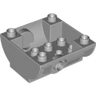 Duplo Container Tank Lower Section with Outlet for Hose / Light Bluish Gray