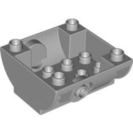 Lego Duplo Container Tank Lower Section with Outlet for Hose / Light Bluish Gray