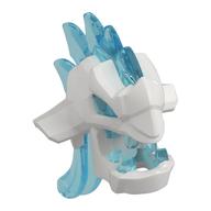 Lego Head Special, Monster with Spikes, Trans-Light Blue pattern / White