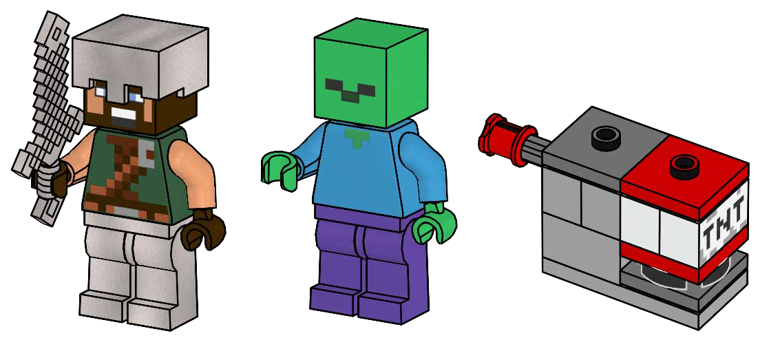 Lego Hero with Zombie