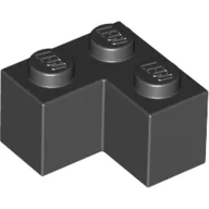 Brick 2 x 2 Corner / Black