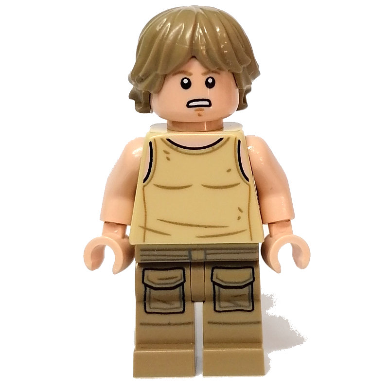 Lego Luke Skywalker, Dagobah Outfit, Tan Tank Top