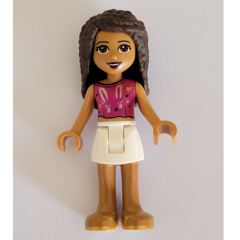Lego Andrea - Magenta Top, White Skirt