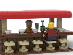 Minifig scale modular ramen shop