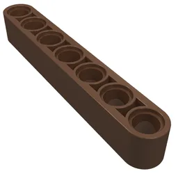Technic Beam 1 x 7 Thick / Brown