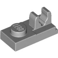 Plate Special 1 x 2, Top Clip [Split] / Light Bluish Gray