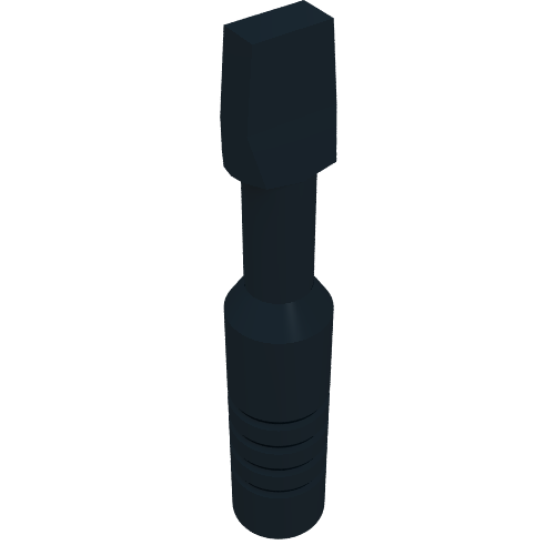 Lego Tool Screwdriver with Wide Head [3-Rib Handle] / Black